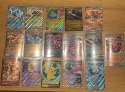 Pokemon TCG Lot of 21 Jumbo Cards Sleeved - Image 1