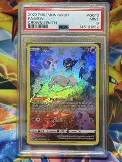Pokemon TCG Mew Crown Zenith Galarian Gallery Holo Rare Card GG10/GG70 PSA 9 - Image 1