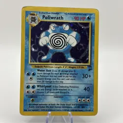 Poliwrath Base Set 2 Holo Unlimited Rare Pokemon TCG 15/130 HP - Image 1