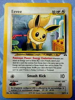 Eevee 38/75 Neo Discovery (Regular) VINTAGE Pokemon 2001 - Image 1