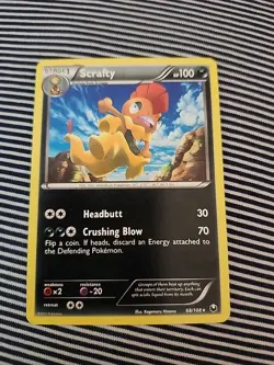 Pokemon TCG Scrafty 68/108 Dark Explorers Regular - Image 1
