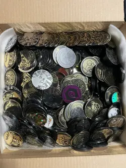 Pokemon TCG Plastic Coins 1100 Huge Lot Bulk - Image 1