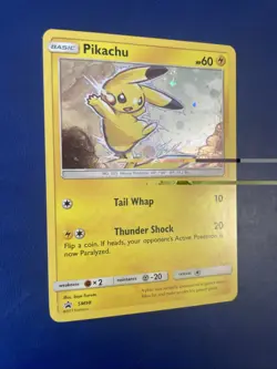 2017 Pokemon Sun & Moon Black Star Promo SM98 Pikachu Cosmos Holo NM - Image 4