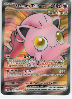 Scream Tail ex - 197/167 Ultra Rare Holo SV06: Twilight Masquerade NM Pokemon - Image 1