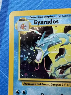 2000 Pokemon Gyarados #7/130 HOLO Base Set 2!! VINTAGE - Image 3