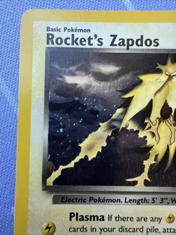 Rocket's Zapdos HOLO RARE 15/132 Gym Challenge VINTAGE Pokemon 2000 - Image 4