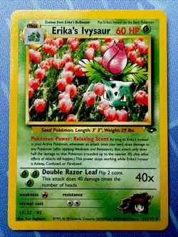 Erika’s Ivysaur #41 Non Holo - Gym Challenge VINTAGE 2000 Pokemon - Image 1