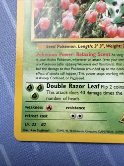 Erika’s Ivysaur #41 Non Holo - Gym Challenge VINTAGE 2000 Pokemon - Image 5