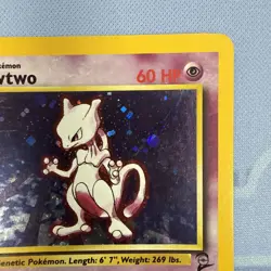 Mewtwo HOLO 10/130 Base Set 2 VINTAGE 2000 Pokemon - Image 3