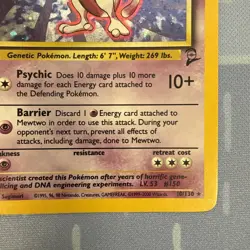 Mewtwo HOLO 10/130 Base Set 2 VINTAGE 2000 Pokemon - Image 4