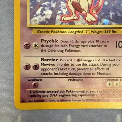 Mewtwo HOLO 10/130 Base Set 2 VINTAGE 2000 Pokemon - Image 5