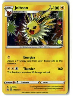Jolteon ⭐ SWSH094 Holo Promo SWSH Black Star 2019 Pokemon NM - Image 1