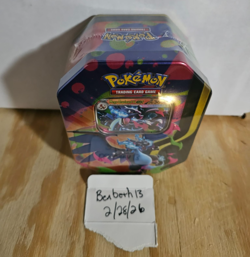 Pokemon Mega Charizard ex Factory Sealed Tin Box - Charizard X - 4 Booster Packs - Image 2