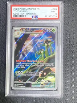 PSA 9 MINT Toedscruel Pokemon PAR EN Illustration Rare Pokemon TCG - Image 1