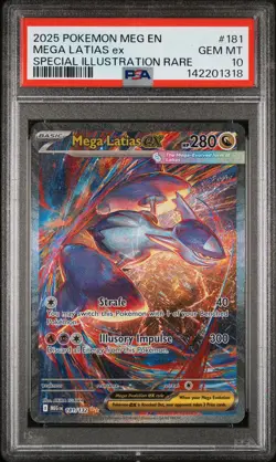 2025 POKEMON MEG EN-MEGA EVOLUTION #181 MEGA LATIAS EX PSA 10 - Image 1