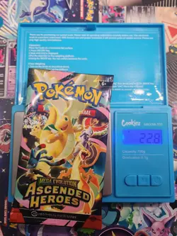 EXTREMELY HEAVY! 22.8g GOD PACKUUU Ascended Heroes Pokemon TCG Booster (SEALED) - Image 1