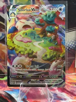 Snorlax VMAX 142/202 Ultra Rare Pokemon SWSH01: Sword & Shield Base Set NM - Image 1