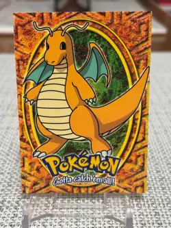 1999 Topps Pokemon The First Movie #E12 of 12 Dragonite (Evolution) Blue Logo LP - Image 1