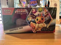 Pokemon TCG Scarlet & Violet Prismatic Evolutions Surprise Box – New Sealed - Image 1