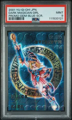 2001 Yu-Gi-Oh! JPN Dark Magician Girl Promo-DDM-Blue-SCR. PSA 9 Mint - Image 1