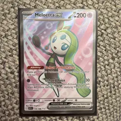 Pokemon TCG Meloetta EX Black Bolt Ultra Rare Card 159/086 Mint Condition - Image 1