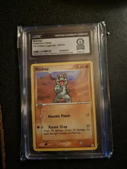 Pokemon Machop 04 EX Hidden Legends 64/101 CGC Card 1/1 Guinness Gray Collection - Image 1