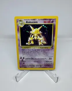 Alakazam 1/130 Base 2 Set Holo Unlimited Rare Pokemon Card TCG (LP) - Image 1