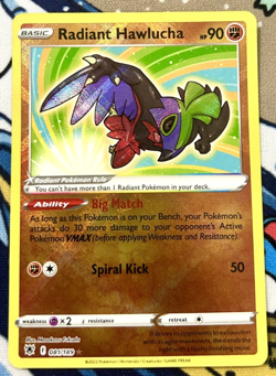 Pokemon Card Radiant Hawlucha 081/189 Astral Radiance Near Mint - Image 1