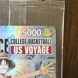 One Piece Monkey D. Luffy US Voyage Promo Card P-055 Bandai Namco Foil - Image 3