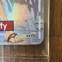 One Piece Monkey D. Luffy US Voyage Promo Card P-055 Bandai Namco Foil - Image 4