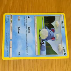 MARILL 34/147 POKEMON CARD (BURNING SHADOWS SET) KNITTED CROCHET ASAKO - Image 4