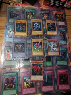 Yugioh! Vintage Card lot, Holos, Exodia Blue Eyes Dark Magician Red Eyes Binder - Image 1