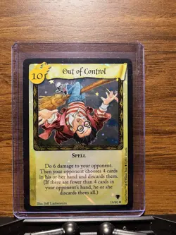 Harry Potter CCG Out Of Control Foil Card #19/80 NM Unplayed - Image 1