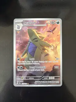 Pokemon TCG Tyranitar Scarlet & Violet Paldea Evolved Holo Card 222/193 - Image 1