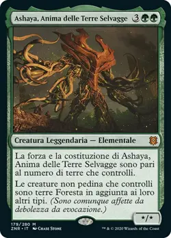 MTG ASHAYA, SOUL OF THE WILD EXC - ASHAYA, ANIMA DELLE TERRE SELVAGGE - ZNR - Image 1