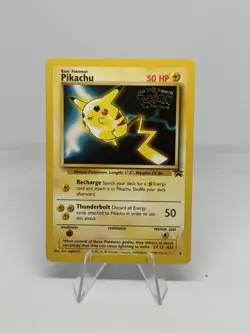 Pikachu #4 1999 WB Black Star Promo Pokemon the First Movie Pokemon TCG - Image 1