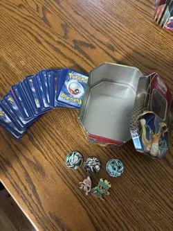Collection Of Approximately 400 Pokemon Cards With Album And 2 Tin Boxes - Image 3