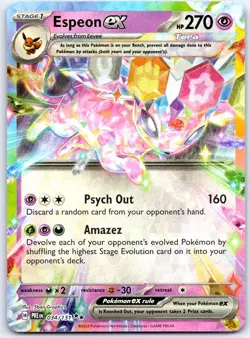 Espeon ex 034/131 Double Rare Prismatic Evolutions Pokemon Holo NM/M - Image 1