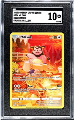 Pokemon TCG Crown Zenith Galarian Gallery Militank GG24/GG70 Card NM Condition - Image 1