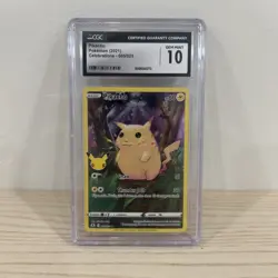 Pokemon Celebrations Pikachu Full art 005/025 CGC Gem Mint 10 low pop - Image 1