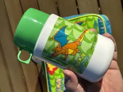 1999 Vintage Charizard Pokemon Thermos Lunchbox By Nintendo; NEW! Very Rare! - Image 2