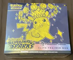 Pokemon TCG Scarlet And Violet Surging Sparks Pokemon Center ETB Sealed New - Image 1
