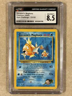 2000 Pokemon Gym Challenge 1st Edition Giovanni's Magikarp 73/132 (CGC 8.5) - Image 1
