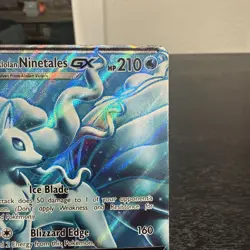 Pokemon - Alolan Ninetales GX (Full Art) 132/145 Sm-Guardians Rising Holo (2017) - Image 3
