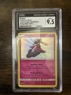 Pokemon Diancie Shiny Holo Rare CGC 9.5 Hidden Fates SV36/SV94 2019 90 HP - Image 1