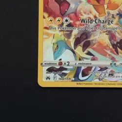 2023 POKEMON SWORD & SHIELD CROWN ZENITH 160/159 FULL ART PIKACHU NEAR MINT/NM - Image 5