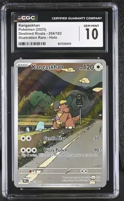 CGC Gem Mint 10: Kangaskhan (204/182) Pokemon Destined Rivals (EN) - Image 1