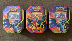 Pokemon TCG Mega Charizard X and Y Tins + Promos Only! - Image 1