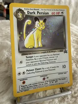 Pokemon TCG Dark Persian Holo Black Star Promo 17 with Swirl WOTC NM - Image 1