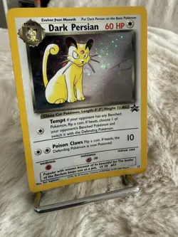 Pokemon TCG Dark Persian Holo Black Star Promo 17 with Swirl WOTC NM - Image 4